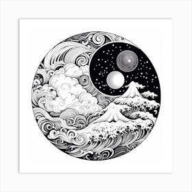 Yin Yang 70 Art Print