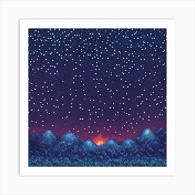 Night Sky With Stars Art Print