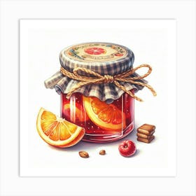 Jar With Jam 12 Art Print