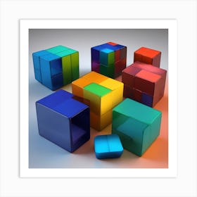 Cubes Art Print