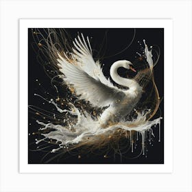 White Swan 1 Art Print