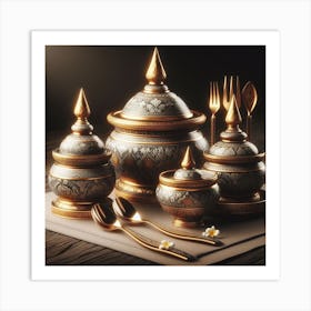 Thailand Gold Art Print