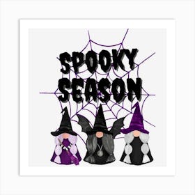 Witch Gnome Halloween Party Spooky Season Lover Art Print