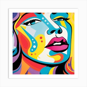 Woman'S Face 4 Art Print