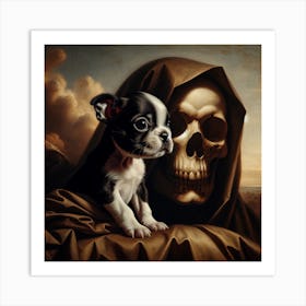 Time waits for No Dog III Art Print