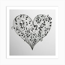 Heart Of Music 39 Art Print