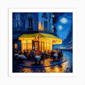 Cafe Terrace At Night, Van Gogh (2) 1 Art Print