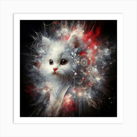 Cat In Space Art Print