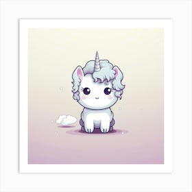 Cute Unicorn 581 Art Print