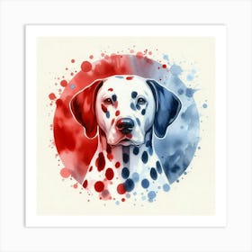 Watercolor Dalmatian 4 Art Print