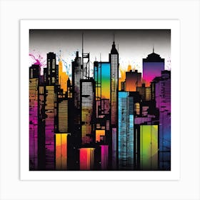 New York City Skyline 25 Art Print