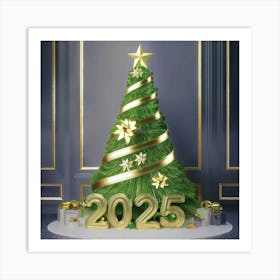 2025 Christmas Tree 4 Art Print