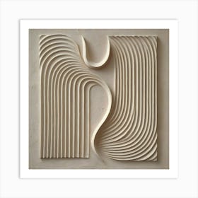 Wavy Lines 8 Art Print