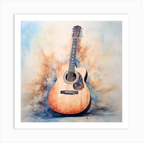 Acoustic Guitar Art Print