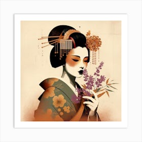 Japan Geisha Visual 44 Art Print