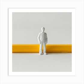 Pencil Man Art Print