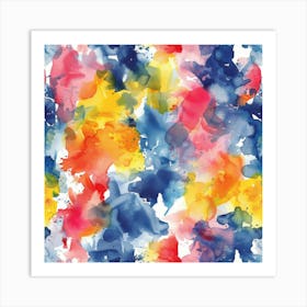 Watercolor Splatters 11 Art Print