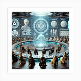 A Science Fiction Depiction Of The Cultural Adviso 1 Art Print