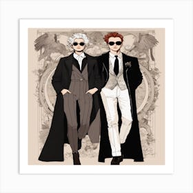 Two Men In Suits Art Print