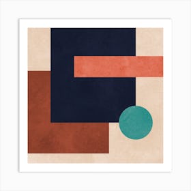 Geometric and harmonious set 5 Art Print
