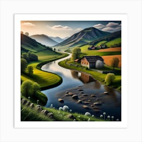 Landscape Painting Art Print