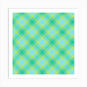 Plaid Fabric 116 Art Print