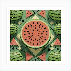 Watermelon Pattern 1 Art Print