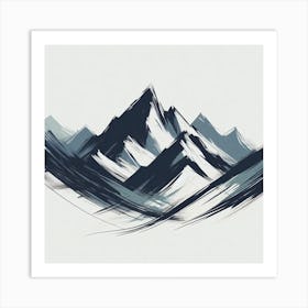 Mountain Painting Art Print