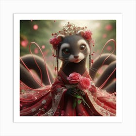 Chinese Raccoon 3 Art Print