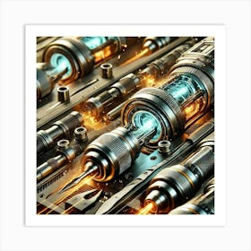 Radiant Engineers Tools Converted Art Print