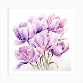 Tulip Dreams: Sublime Brushwork Art Print