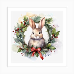 Christmas Bunny Poster