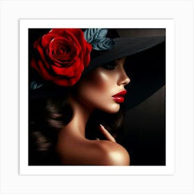 Graceful woman 2 Art Print