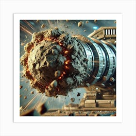 Elemental Artillery Earth Projectile Art Print