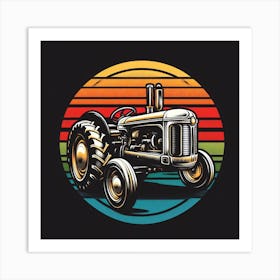 Vintage Tractor 1 Art Print