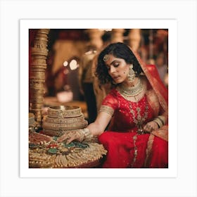 Indian Bride Art Print