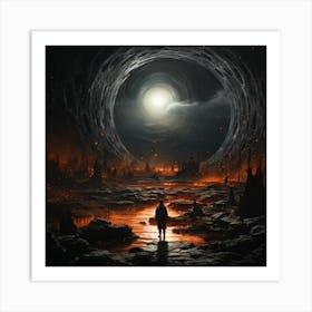 Man In A Tunnel Art Print