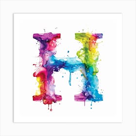 Letter H 5 Art Print