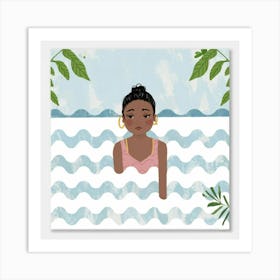 Swimming Art 1 Art Print