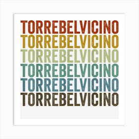 Torrebelvicino Town Retro Art Print