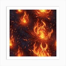 Flames 5 Art Print