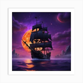 Haunted Galleon Art Print