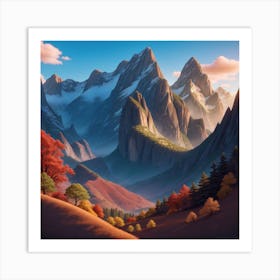 Mountain Landscape Art Print