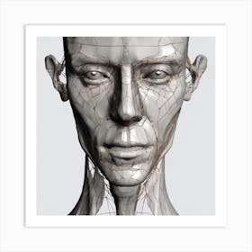 Human Head 4 Art Print