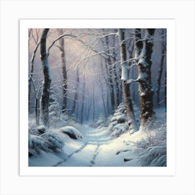 Winter'S Path Art Print