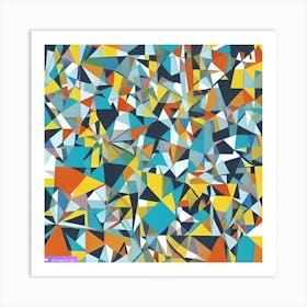 Abstract Triangles Art Print