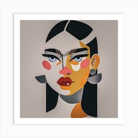 Face Of A Woman Art Print