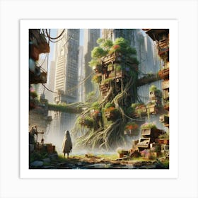 Futuristic Cityscape 2 Art Print