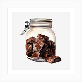 Chocolate In A Jar 3 Art Print