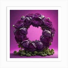 Cabbage Wreath Art Print